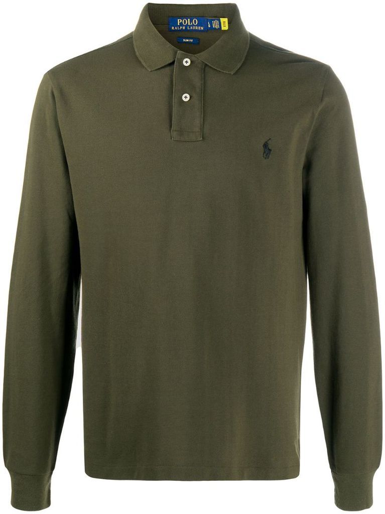 longsleeved polo shirt