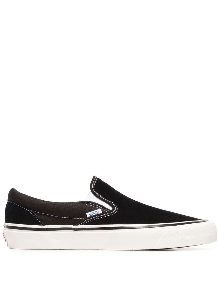 black and white OG Classic Slip-On LX cotton sneakers