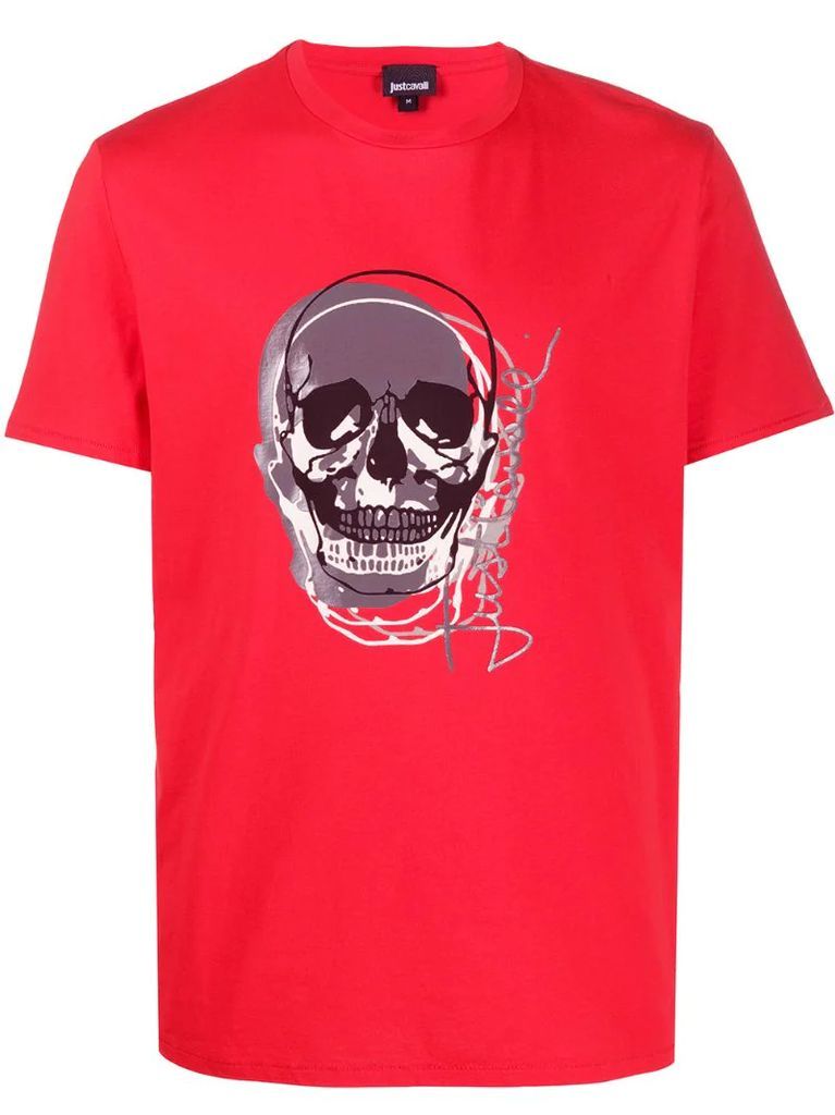 skull print short-sleeve T-shirt