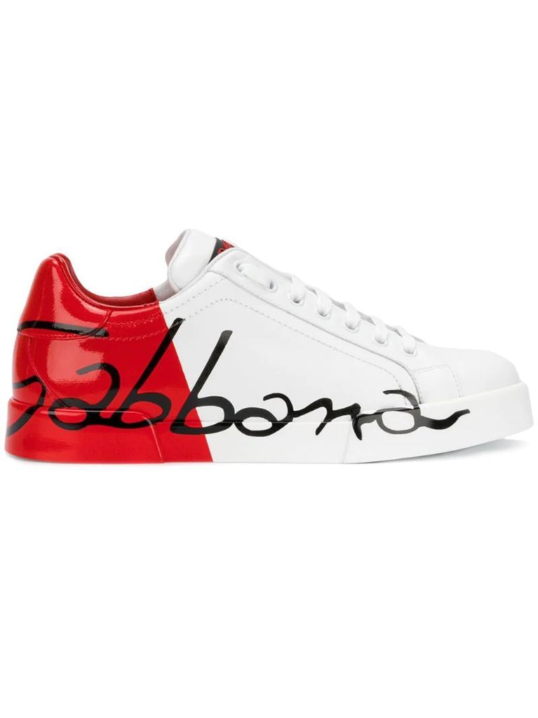 White Red Portofino sneakers