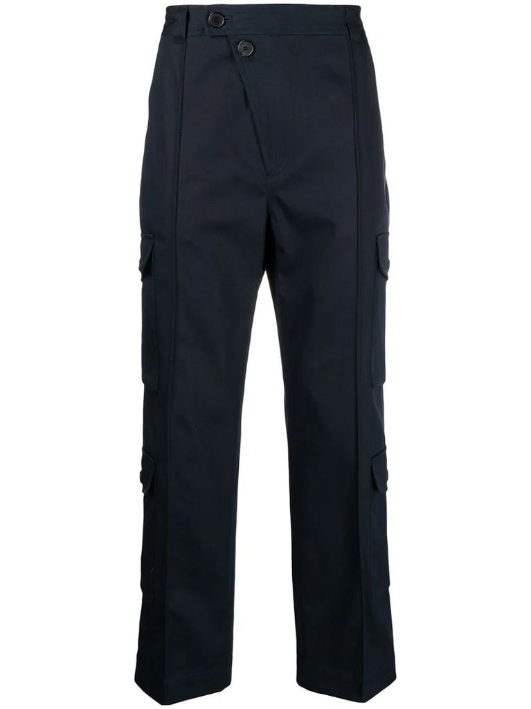 multiple-pocket detail trousers