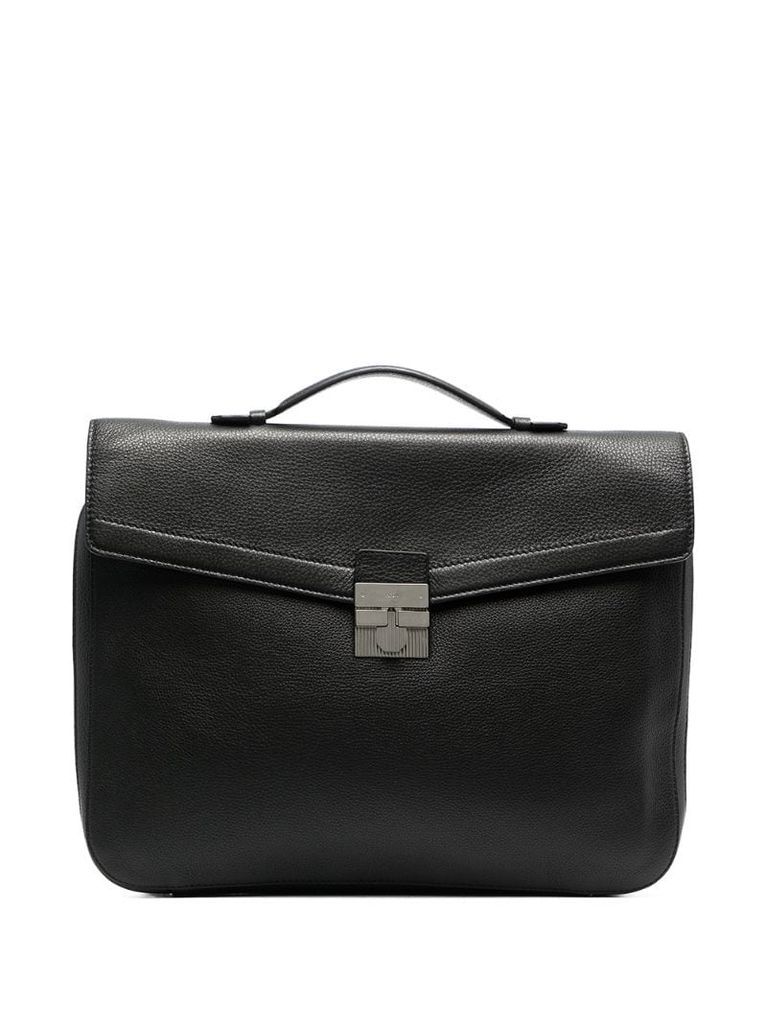 foldover leather briefcase