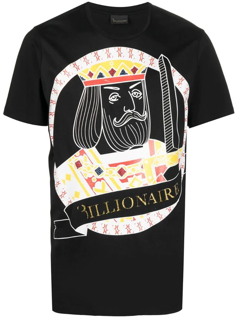 casino print T-shirt