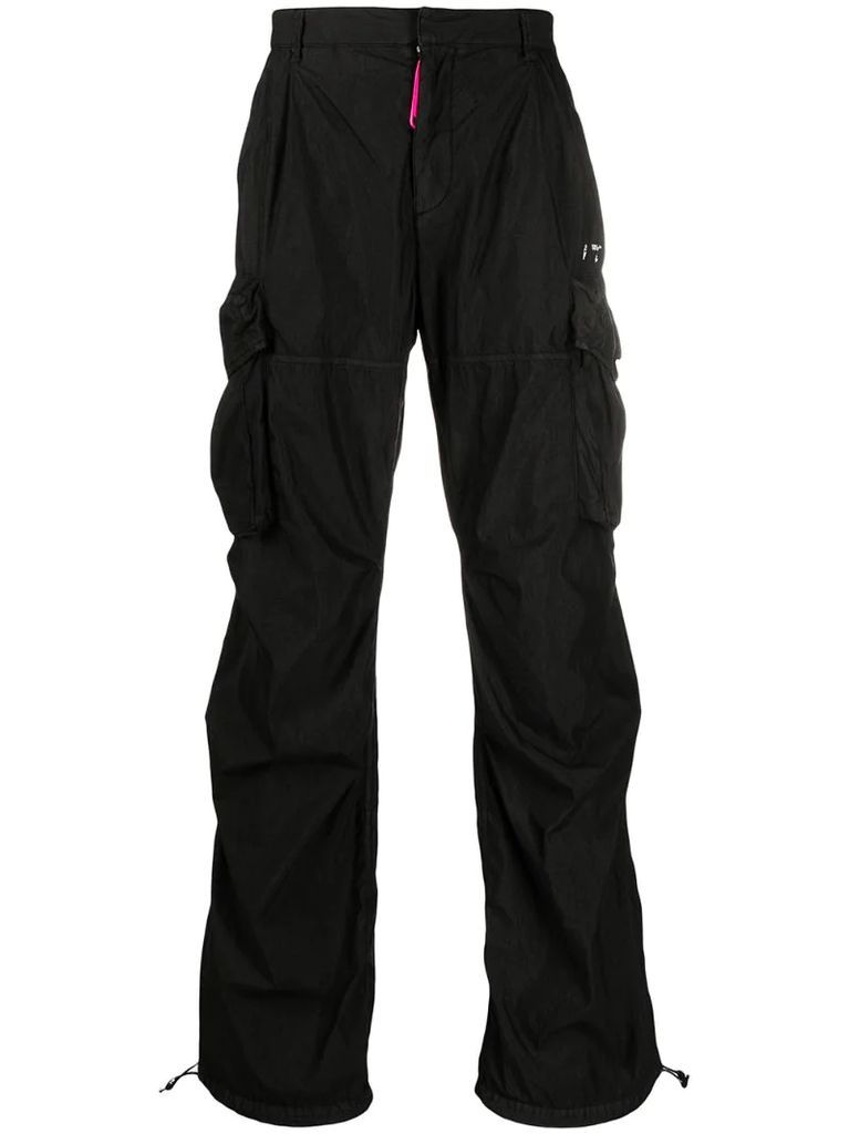 logo-print cargo trousers