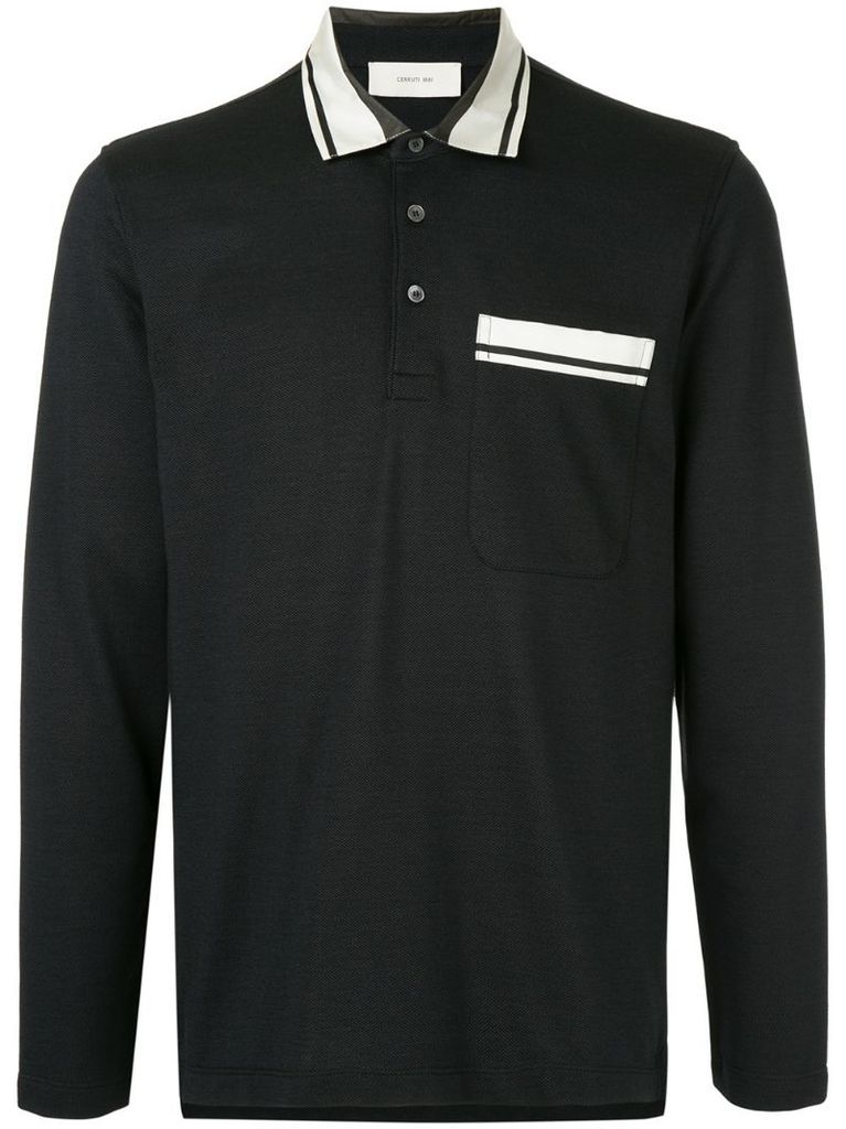 long sleeved polo shirt