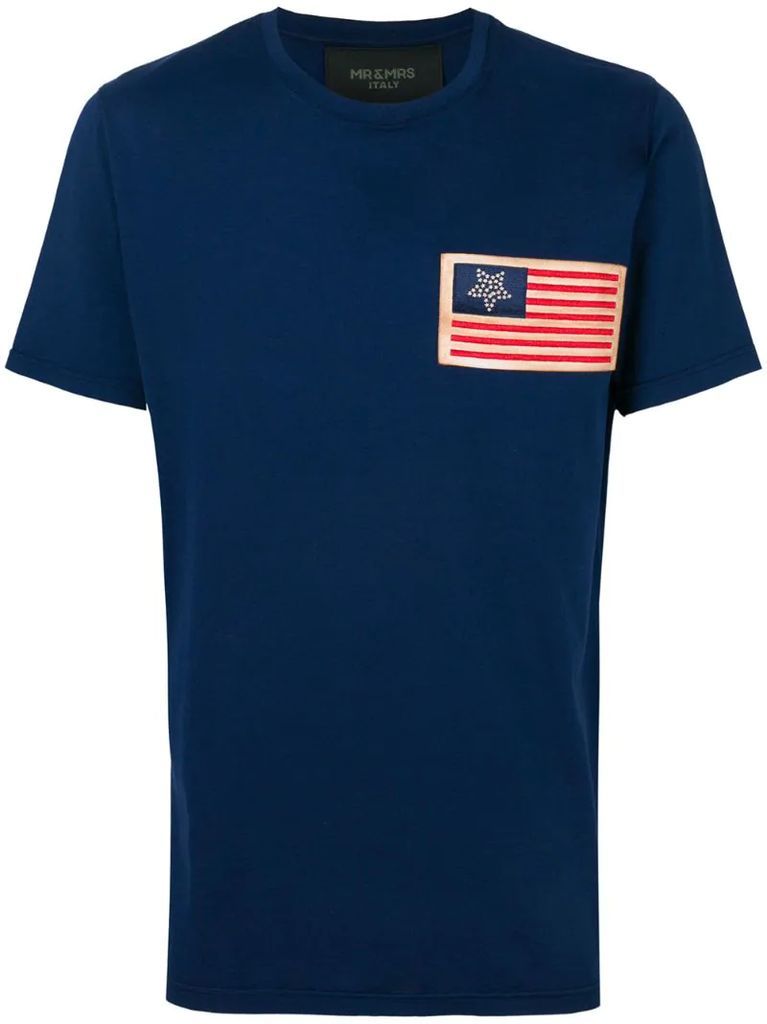 flag patch T-shirt