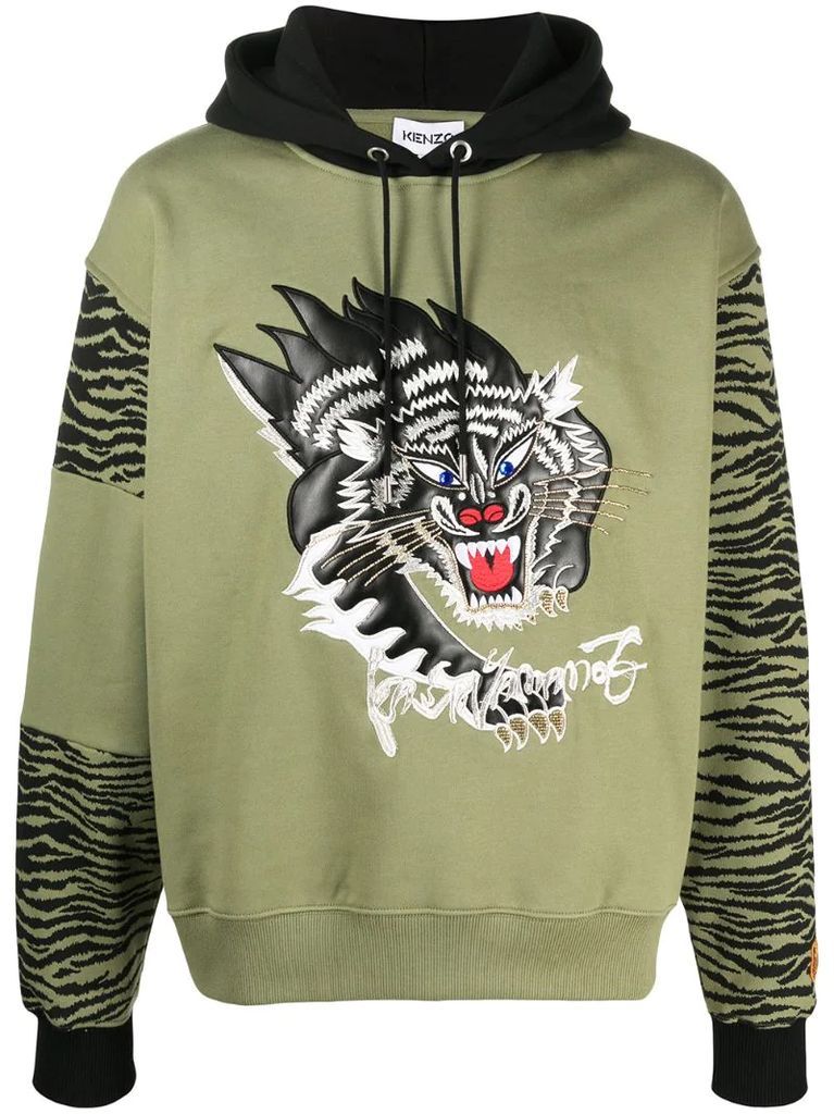 x Kansai Yamamoto tiger-motif hoodie