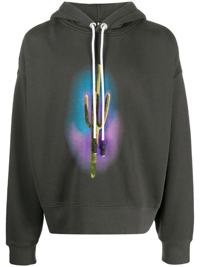 cactus print hoodie