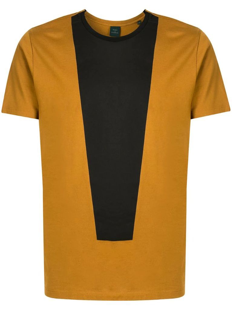 colour-block short-sleeved T-shirt