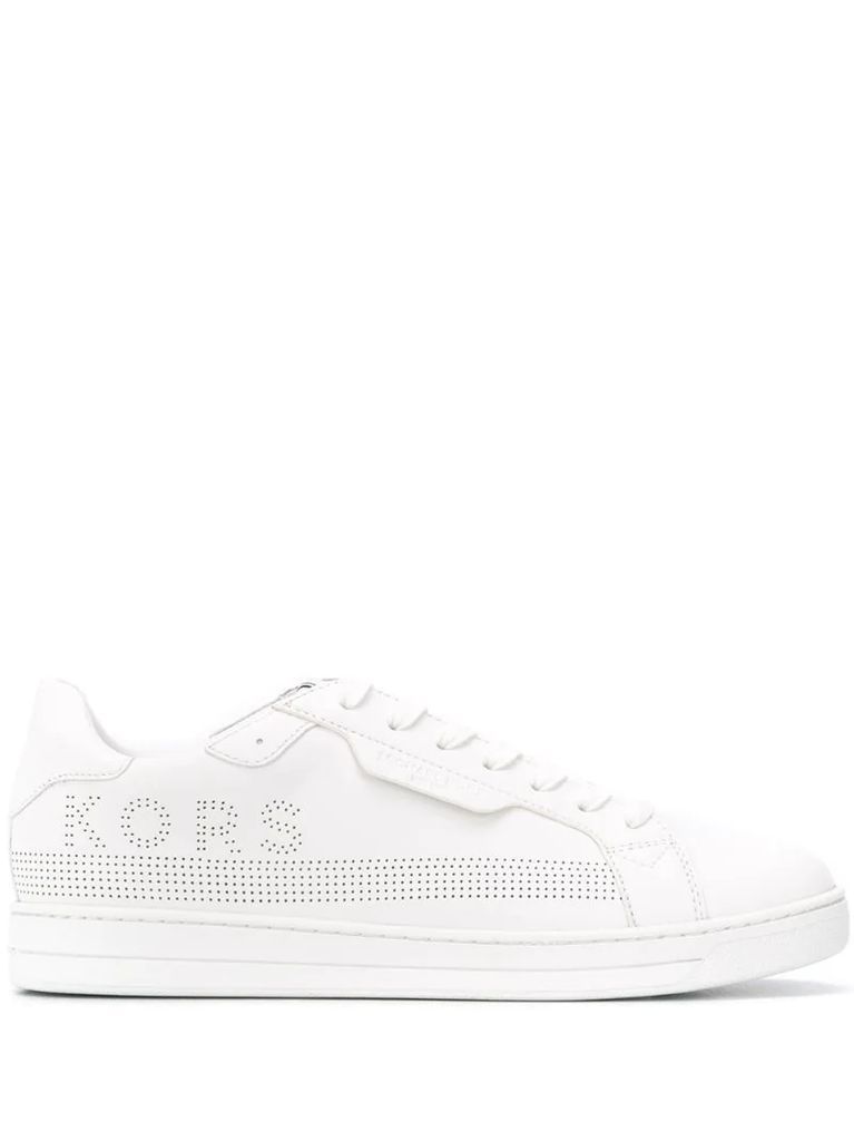 perforated low-top sneakers