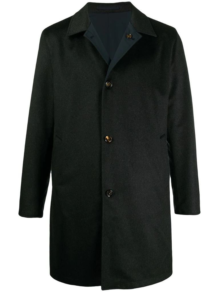 button-up cashmere coat