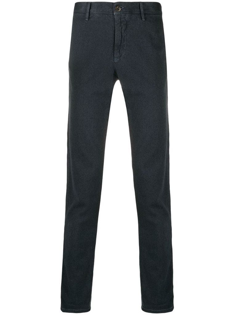 straight-leg low rise trousers