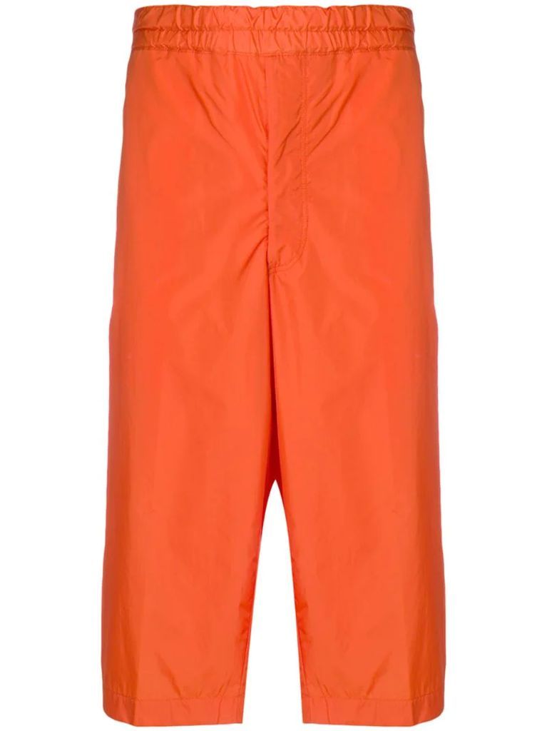 side panel cropped trousers