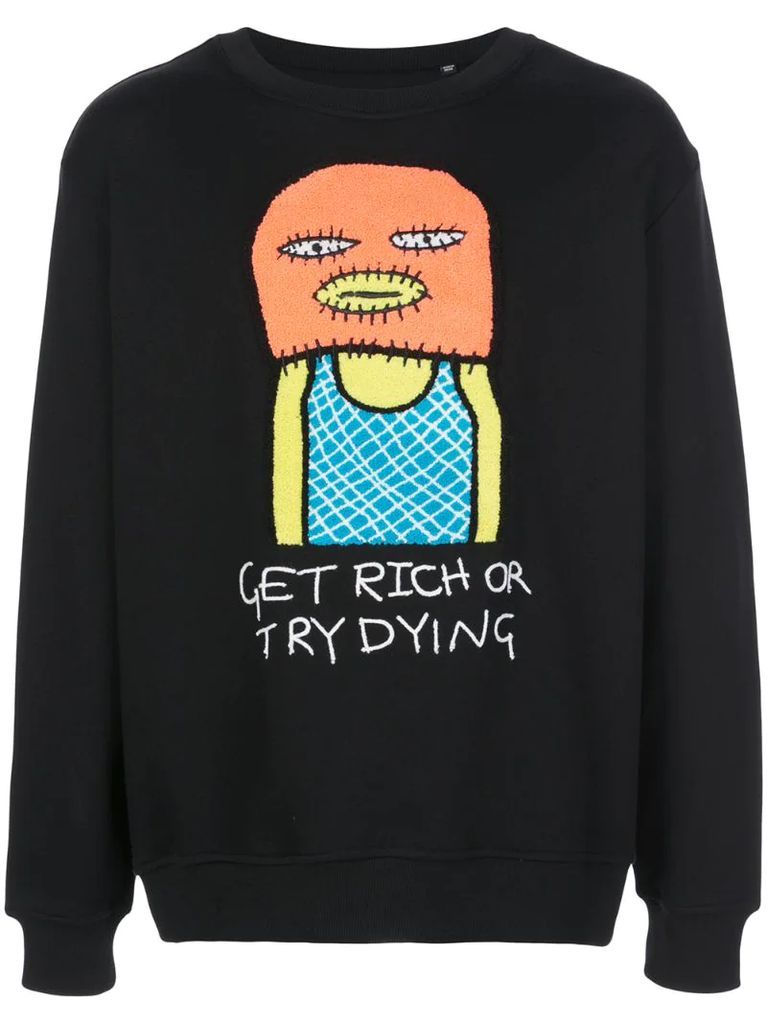 Get Rich embroidered sweatshirt