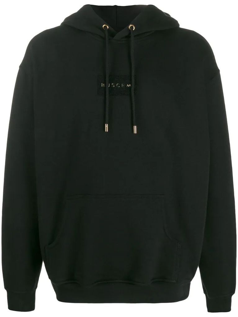 hooded logo sweater