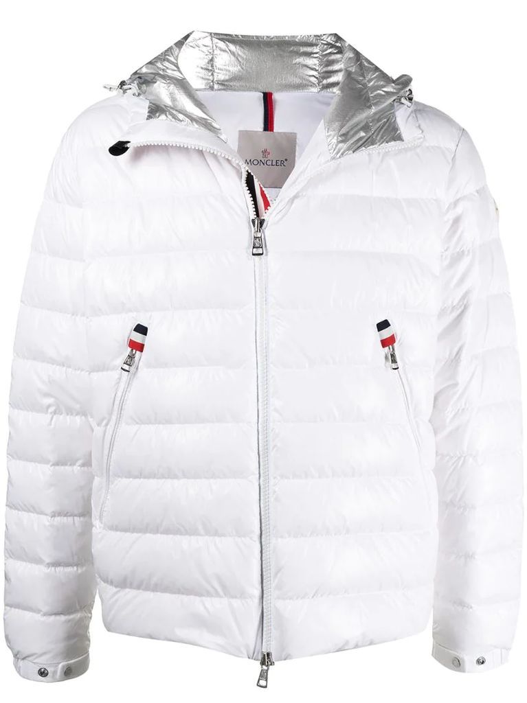 hooded padded down jacket