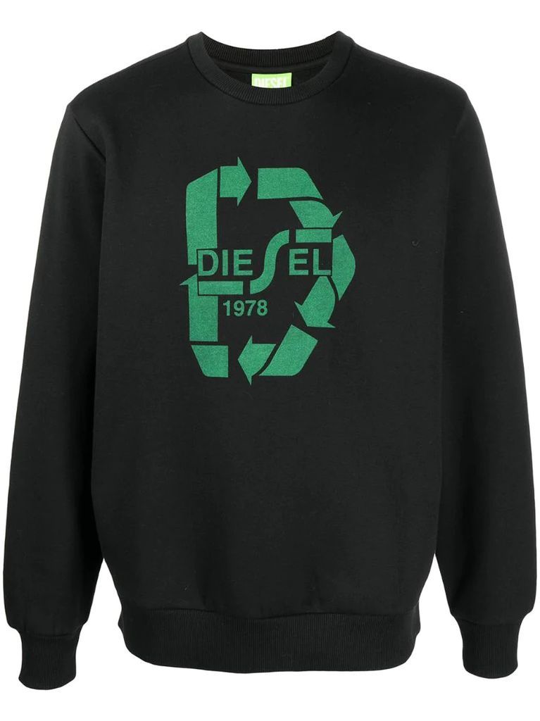 logo print sweatshirt