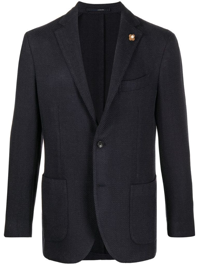 single-breasted fitted blazer