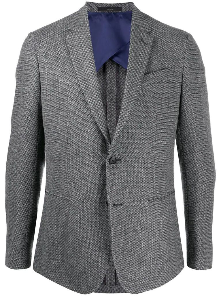 fitted long sleeve blazer