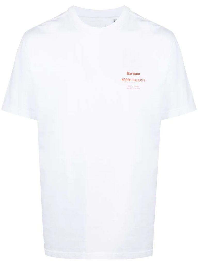 short-sleeved logo print T-shirt