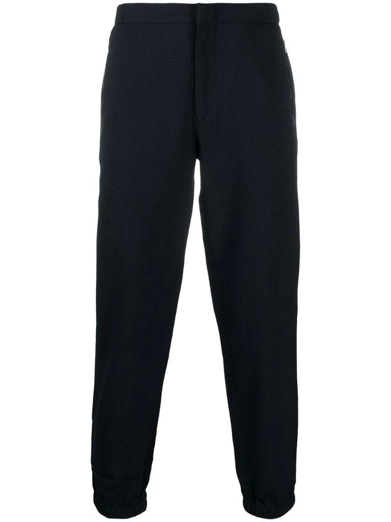 fitted side-zip trousers