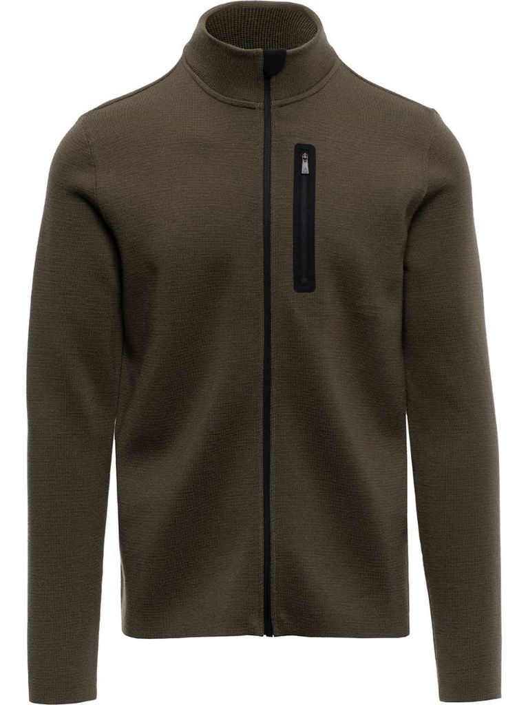 zip-up knitted outdoors jumper
