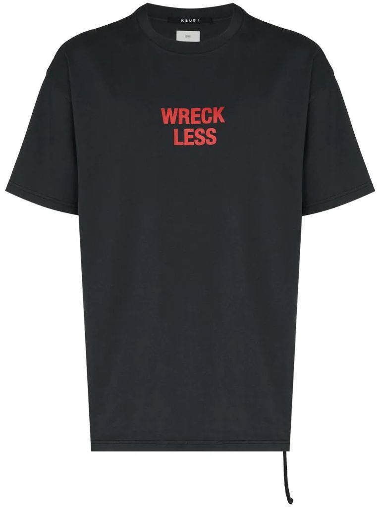 Torn crew-neck T-shirt