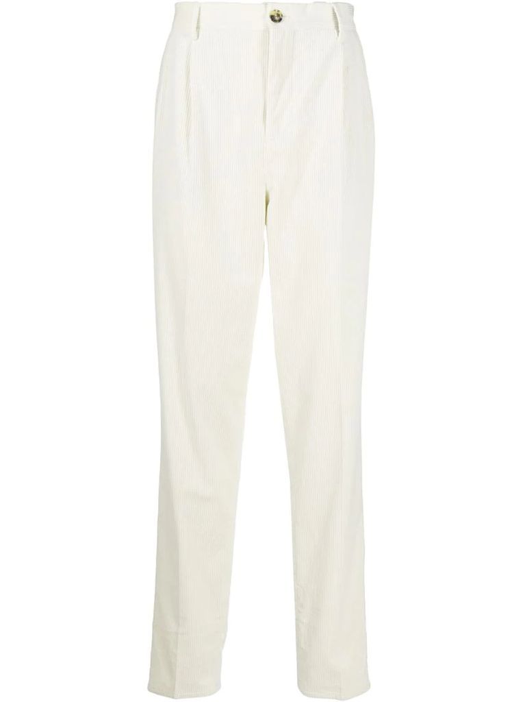 loose fit corduroy cotton trousers