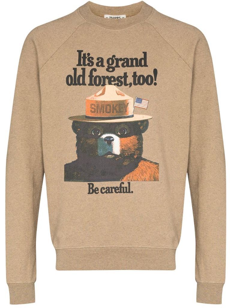 Smokey Bear graphic sweatshirt