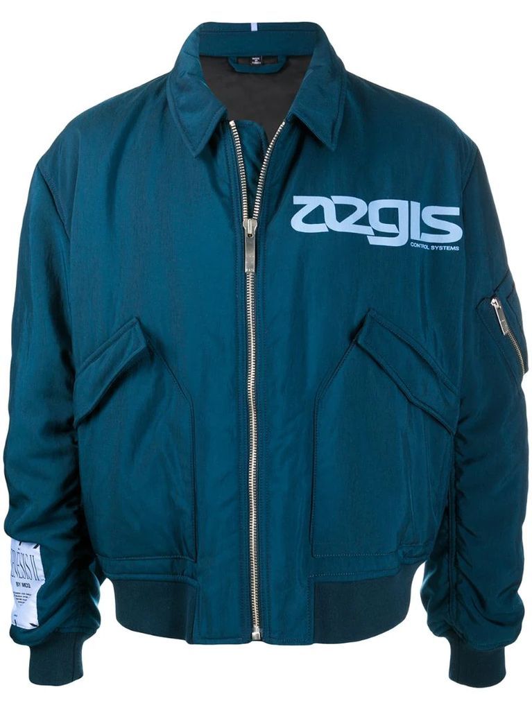 Genesis II graphic bomber jacket