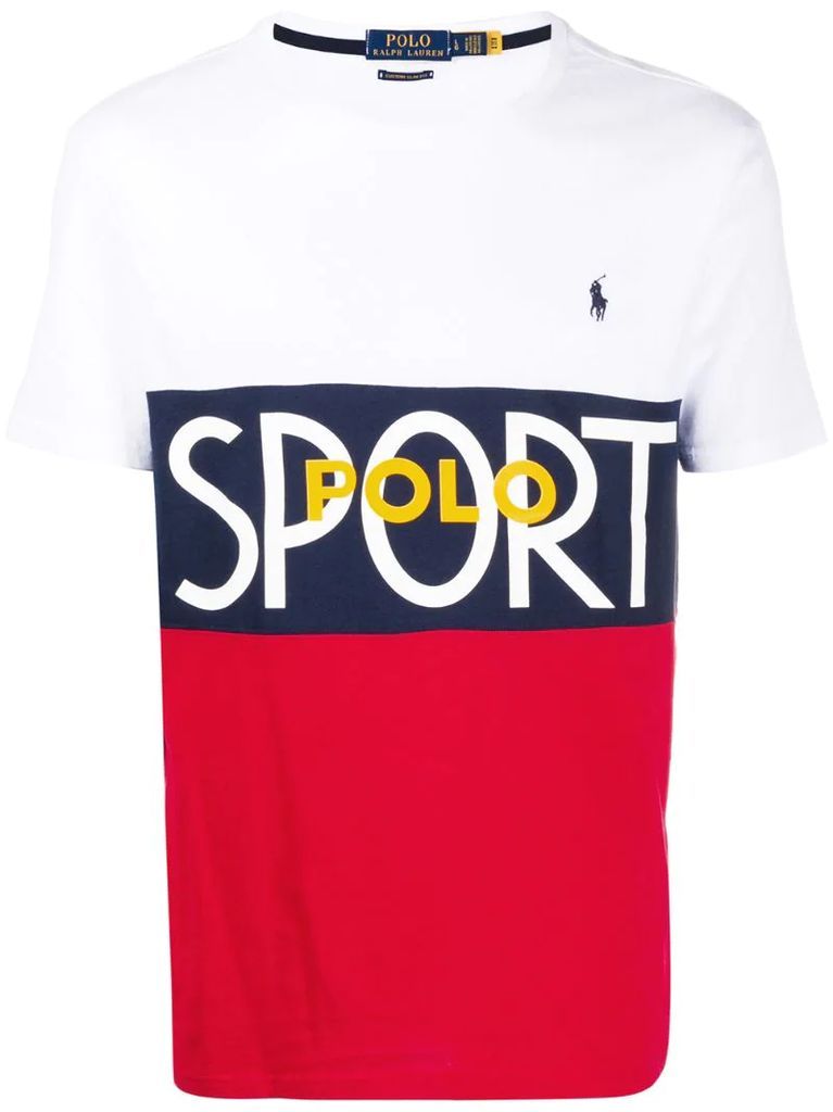 Sport colour-block T-shirt