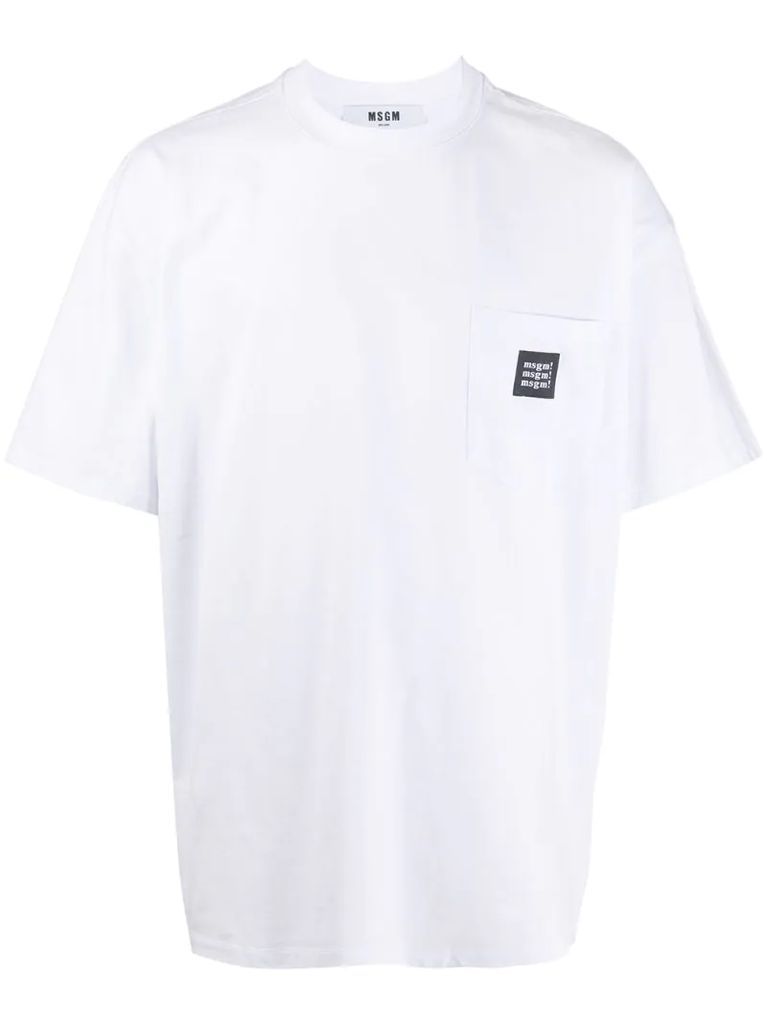 patch pocket cotton T-shirt