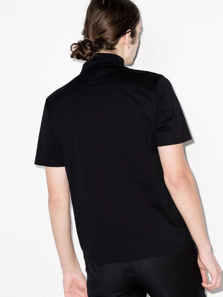 triangle-logo short-sleeve polo shirt