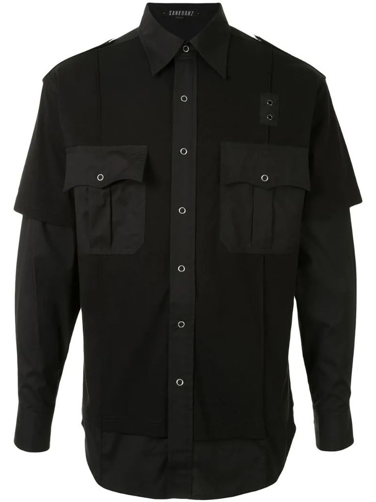 double-layer utility shirt