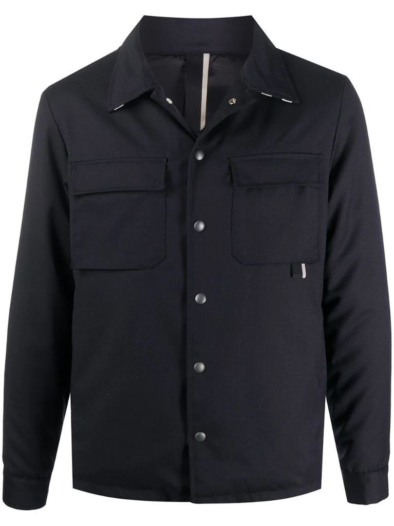 straight-point collar shirt jacket