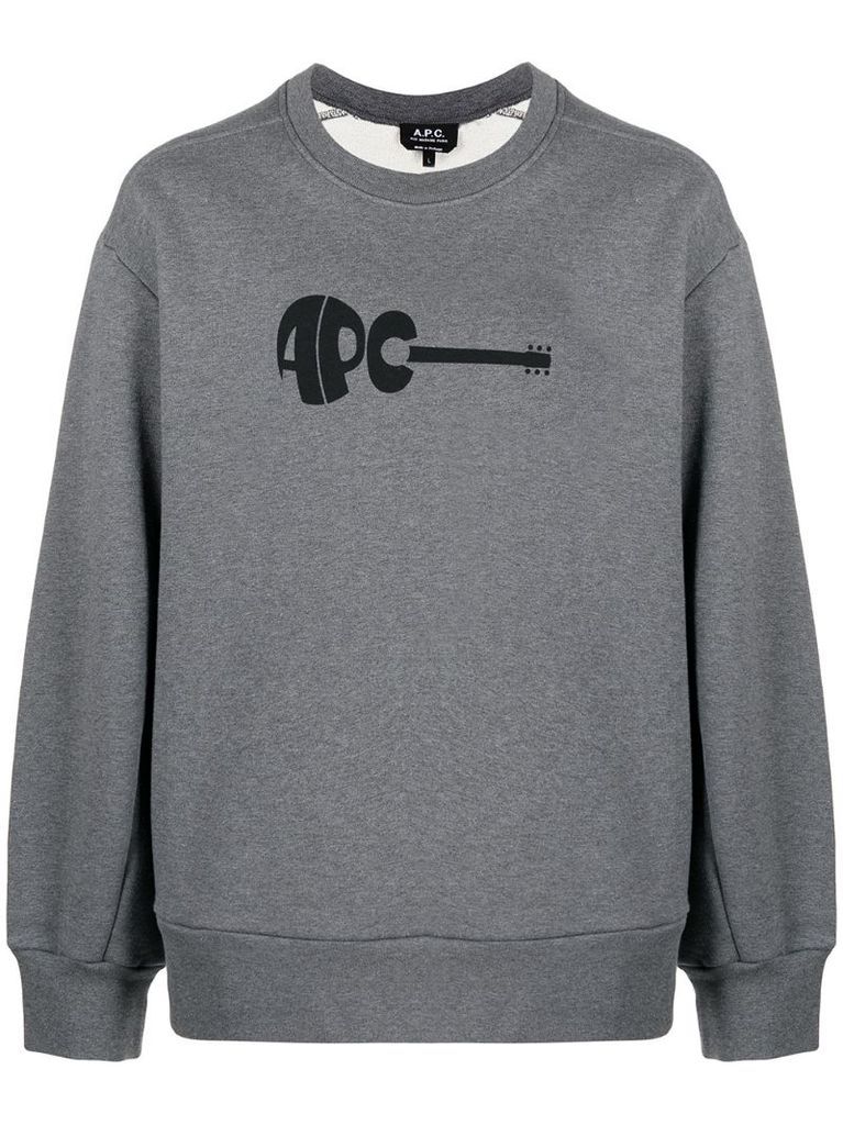 logo-print crew-neck sweatshirt