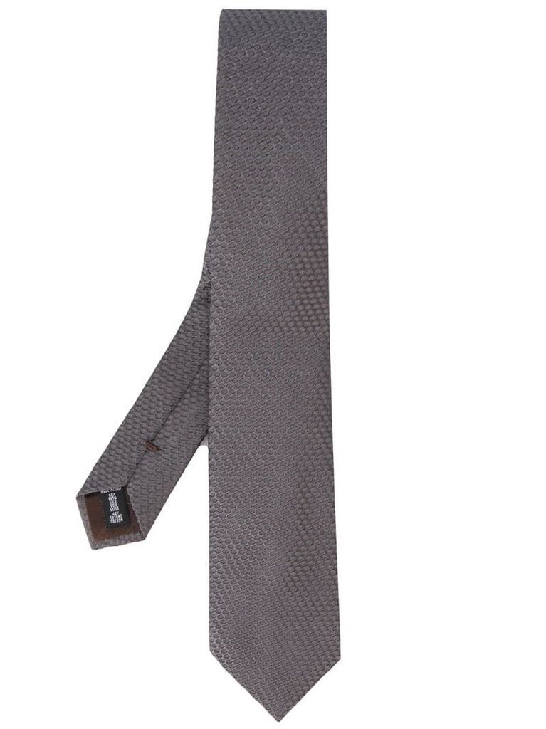 woven pointed-tip tie