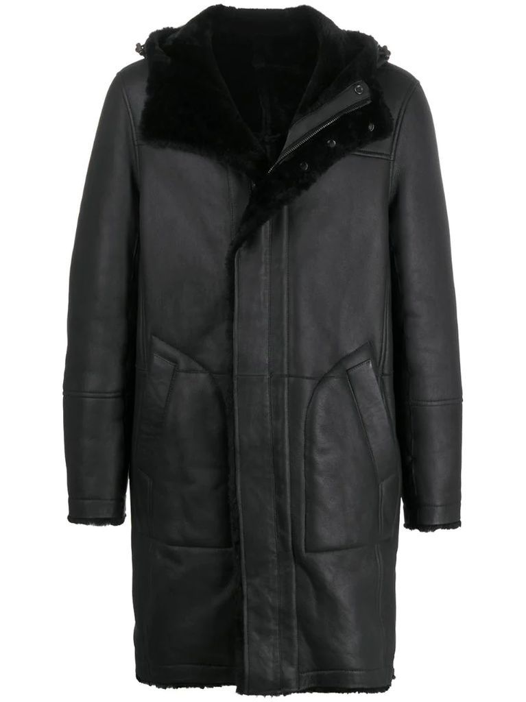 long hooded coat