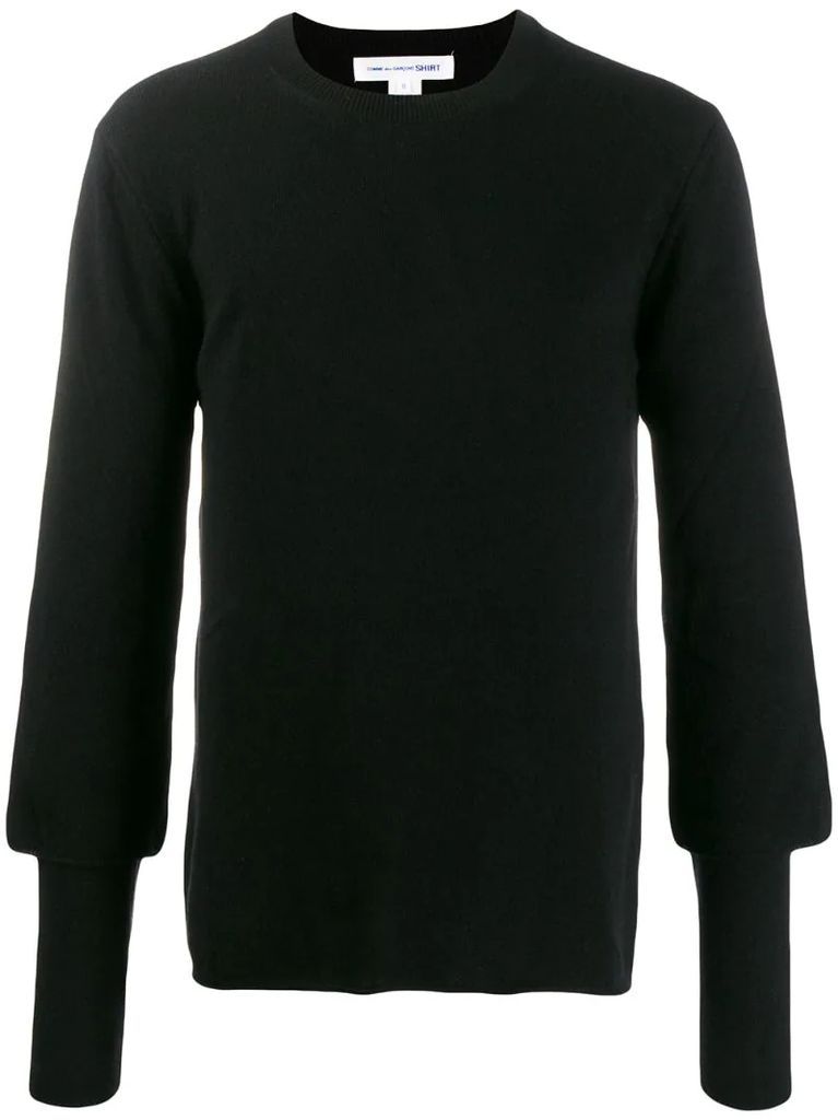 relaxed slim cuff sweater