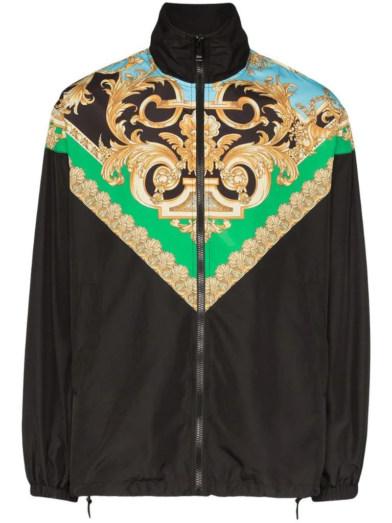 Barocco print track jacket