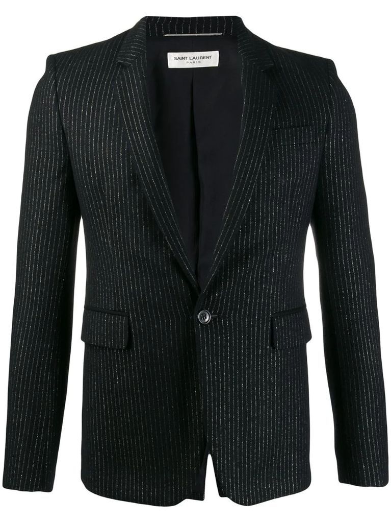 tailored pinstripe blazer