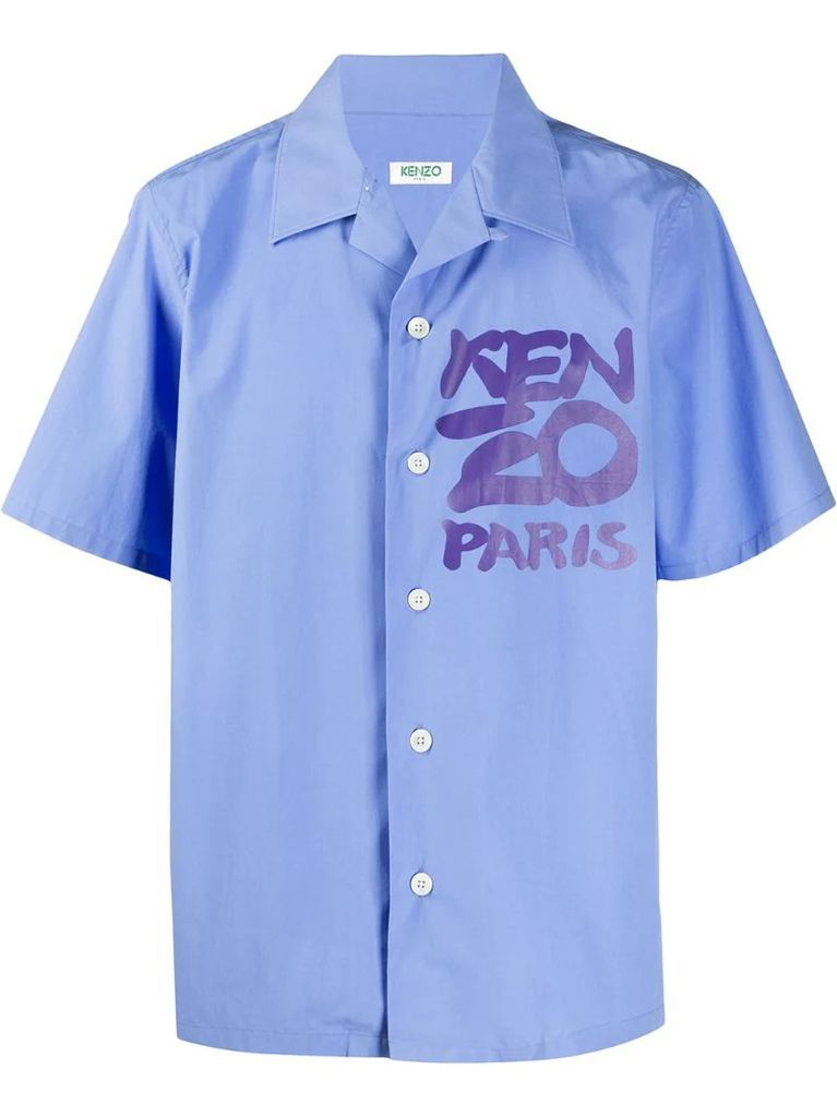 logo-print short sleeved shirt