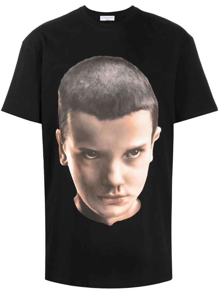 face print T-shirt