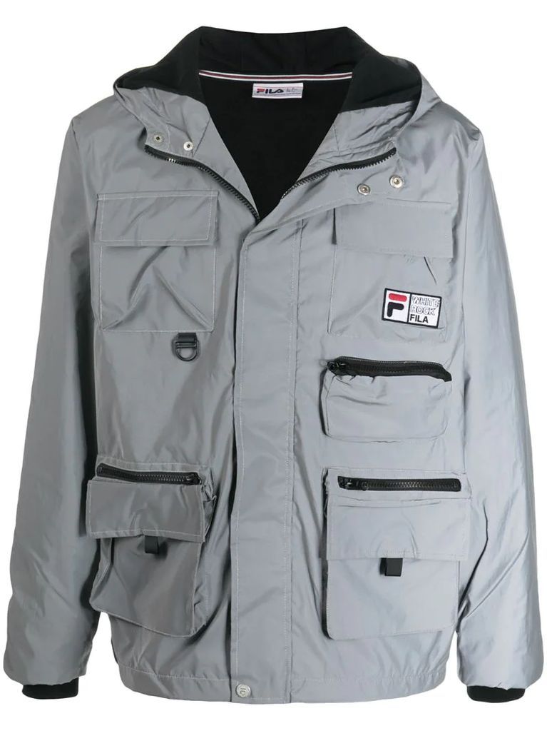 reflective multi-pocket jacket