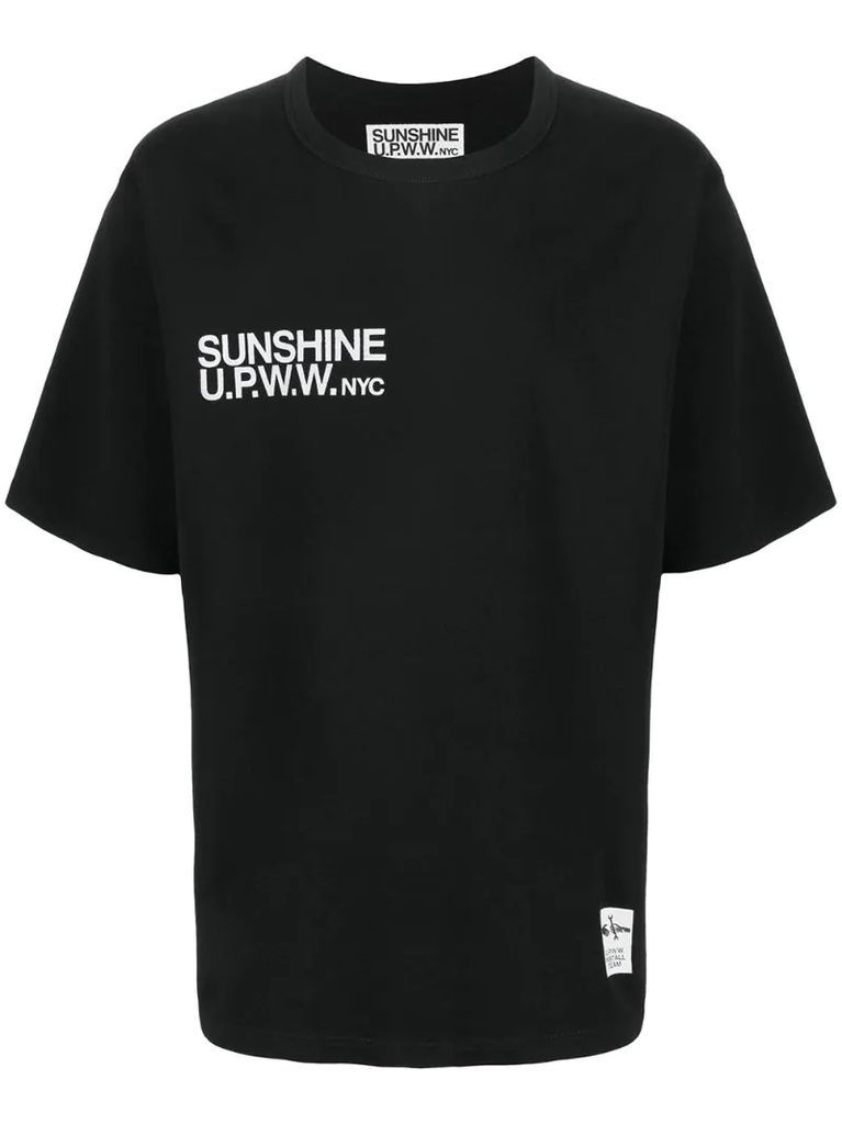 screw-print short-sleeve T-shirt