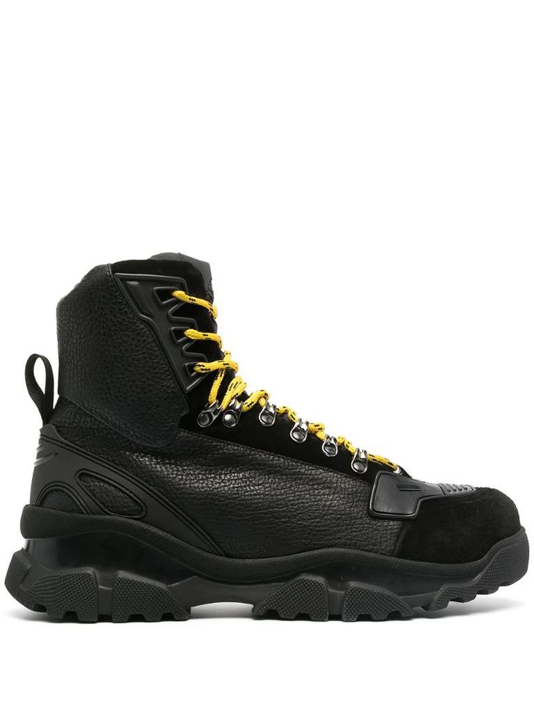 lace-up hiking boots