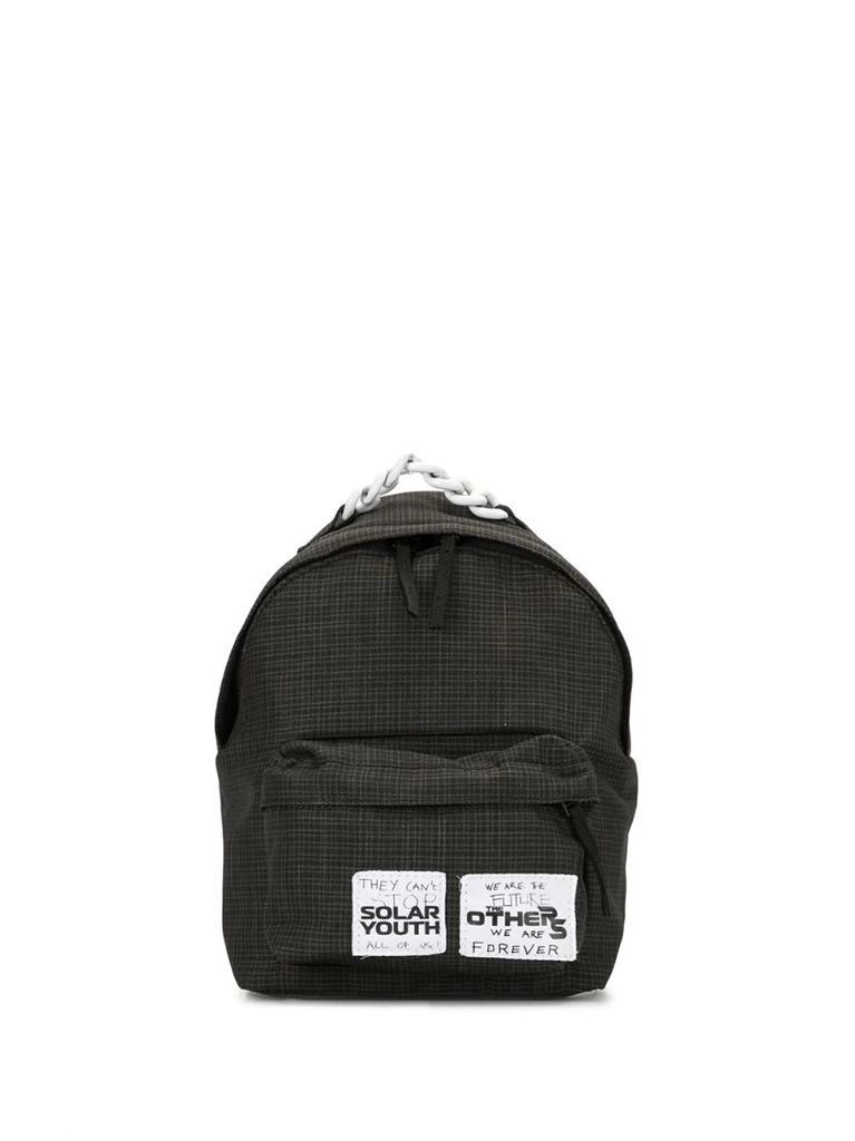 Solar Youth chain detail backpack