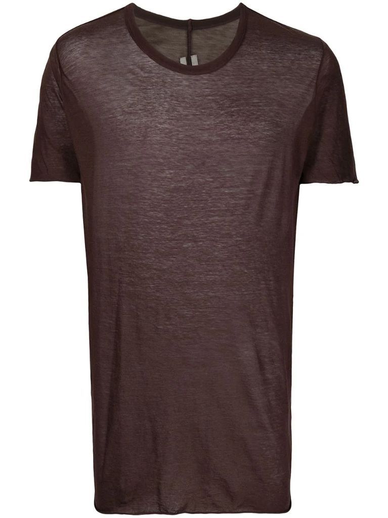 fine-knit short sleeved T-shirt