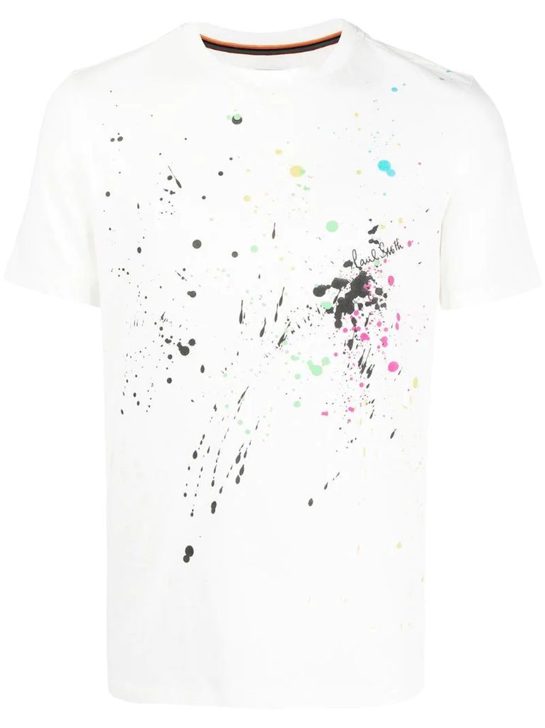 paint splatter t-shirt