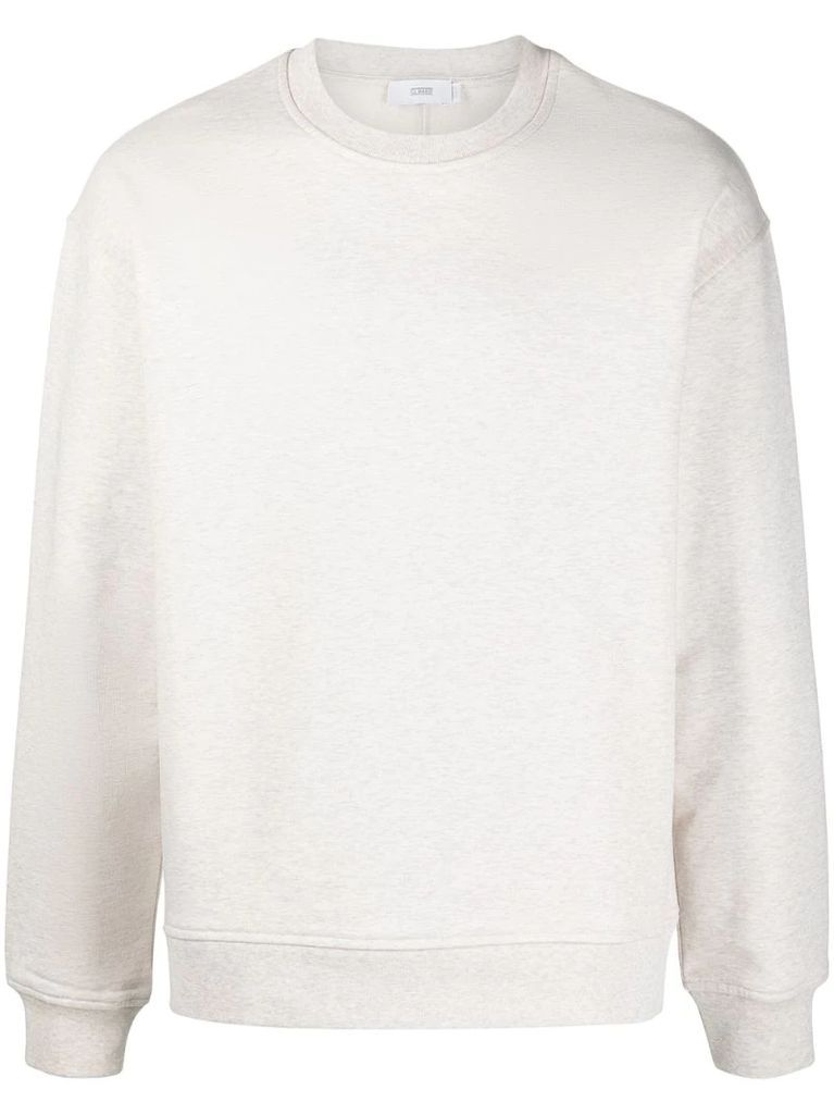 crew-neck organic cotton sweatshirt